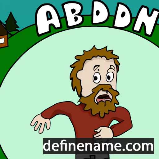 Audbjørn cartoon