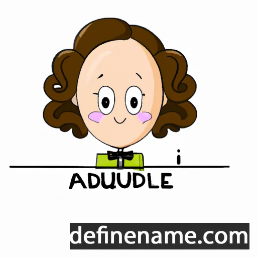 cartoon of the name Audeline