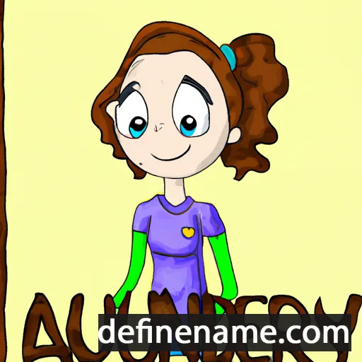 cartoon of the name Audery