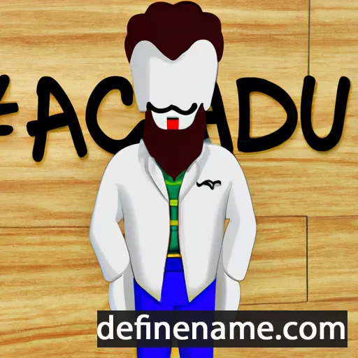 cartoon of the name Audifaç