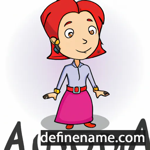 cartoon of the name Audina