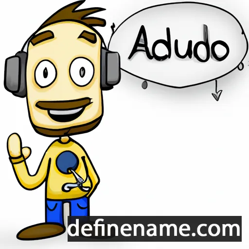 cartoon of the name Audoino