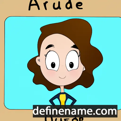 cartoon of the name Audoire