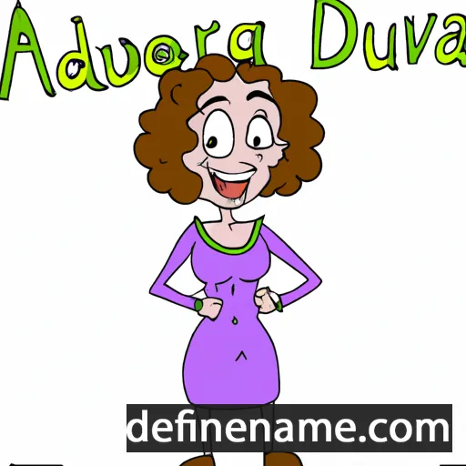 cartoon of the name Audovera