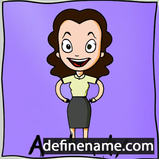 cartoon of the name Audray