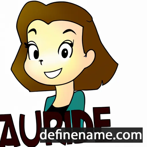 cartoon of the name Audrée