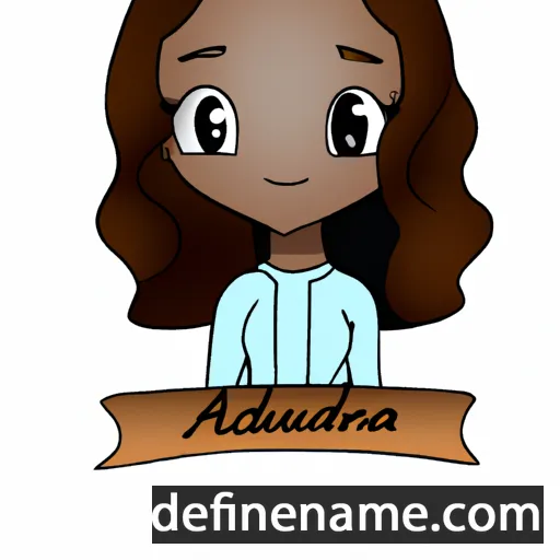 cartoon of the name Audrèia