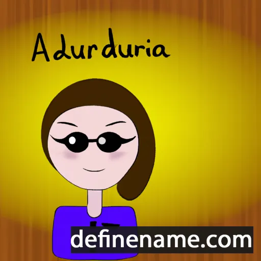 cartoon of the name Audreina