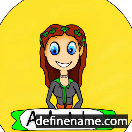 cartoon of the name Audrella