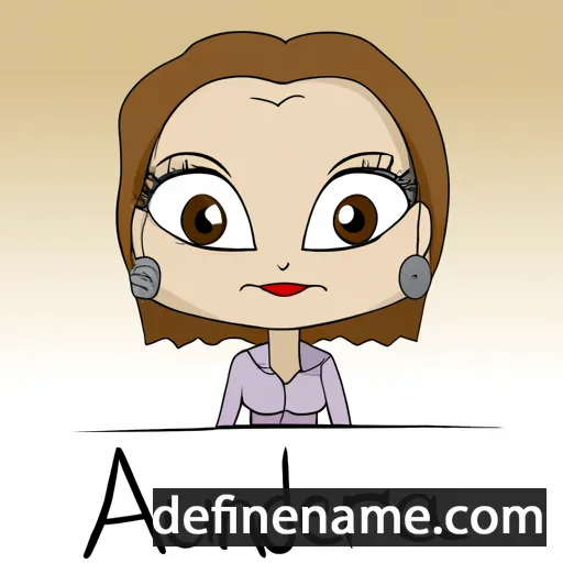 cartoon of the name Audrena