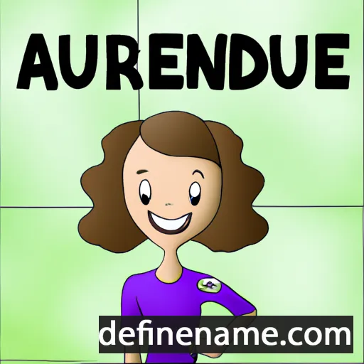 cartoon of the name Audrene