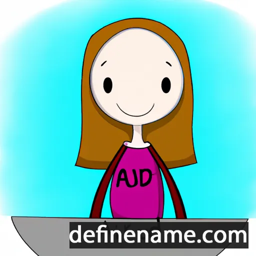 cartoon of the name Audri