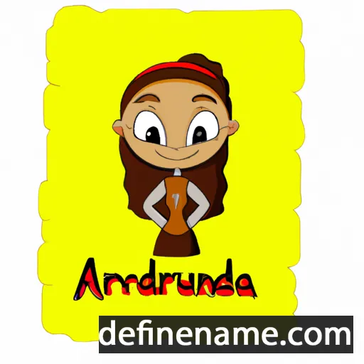 cartoon of the name Audrianna