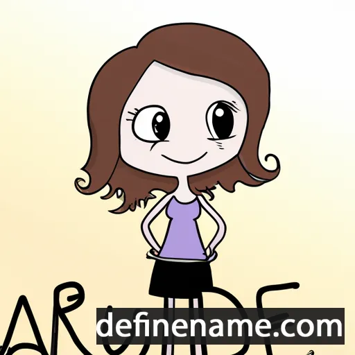 cartoon of the name Audrie