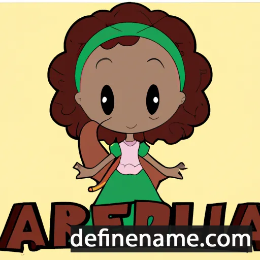 cartoon of the name Audriella