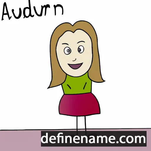 cartoon of the name Audrun