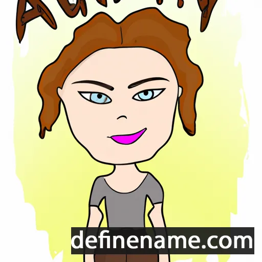 cartoon of the name Audry