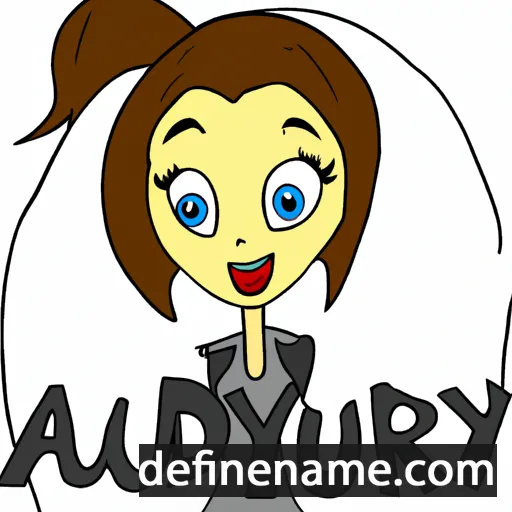 cartoon of the name Audryna