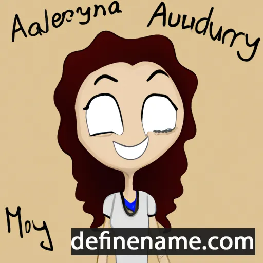 cartoon of the name Audrynna