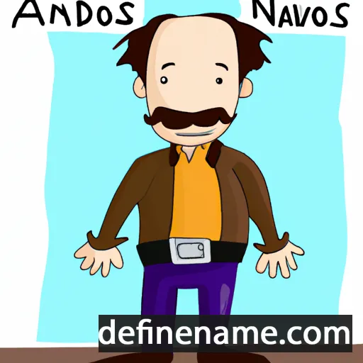 cartoon of the name Ávdnos