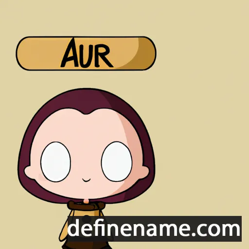 cartoon of the name Àurea