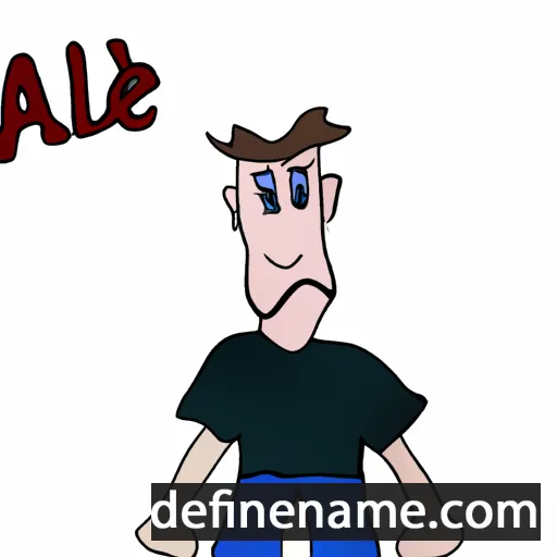 cartoon of the name Àxel