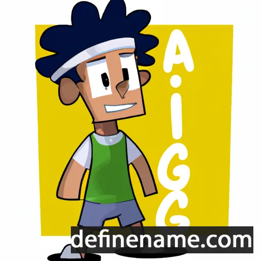 cartoon of the name Aŭgio