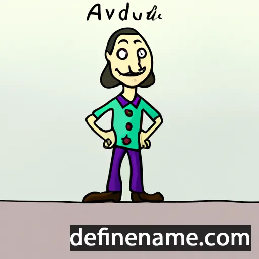 cartoon of the name Audvard