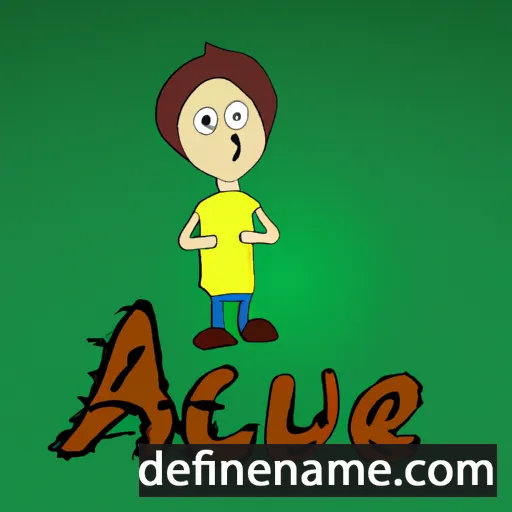 cartoon of the name Aue