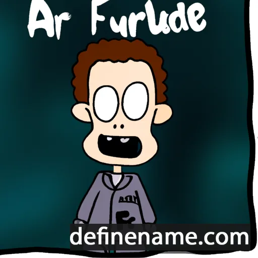 cartoon of the name Aufrèd