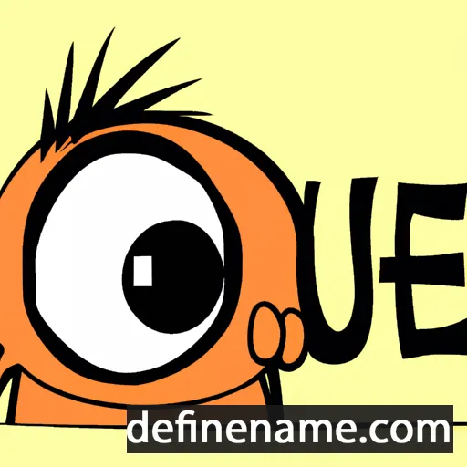 cartoon of the name Auge