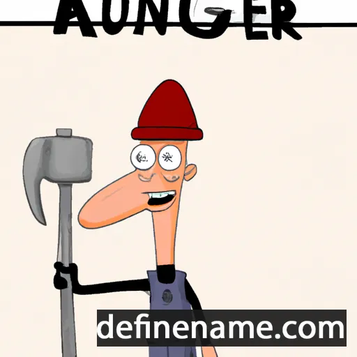 cartoon of the name Auger