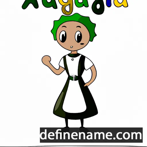 cartoon of the name Auguria