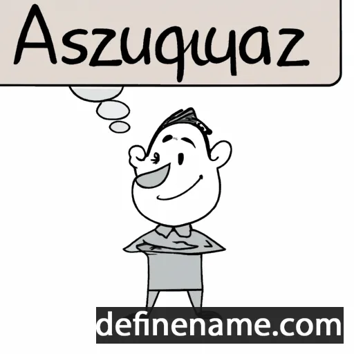 cartoon of the name Auguriusz