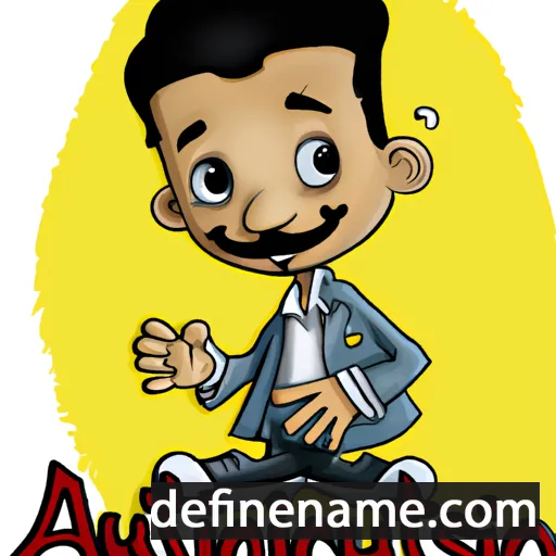 cartoon of the name Augustino