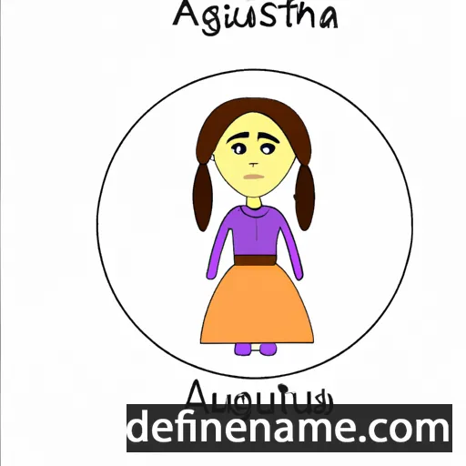 cartoon of the name Auhustsina