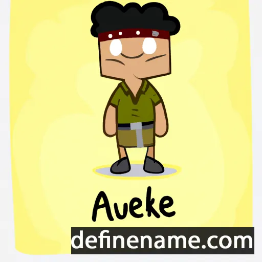 cartoon of the name Aukele