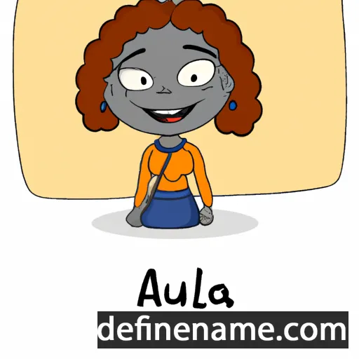 cartoon of the name Aula