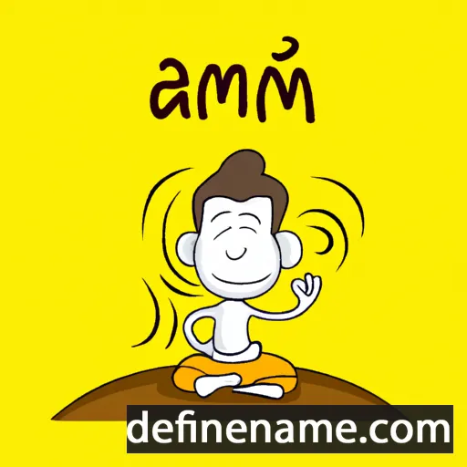 cartoon of the name Aum