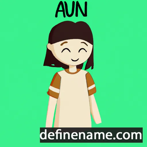 cartoon of the name Auni