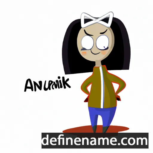 cartoon of the name Aunikki