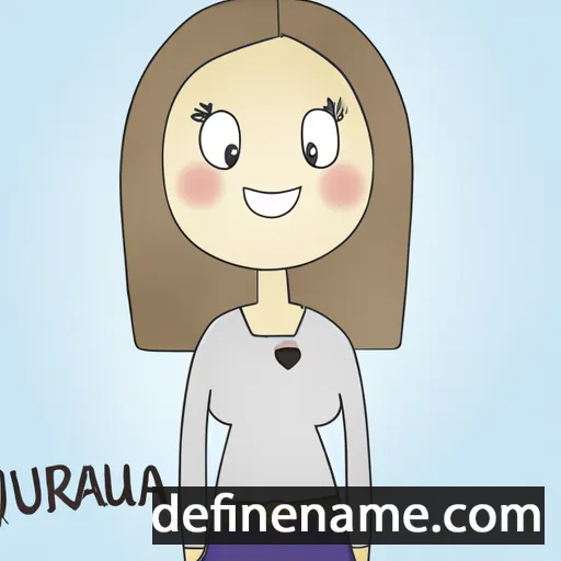 cartoon of the name Aurėja