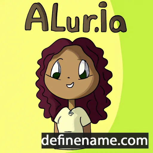 cartoon of the name Aureelia