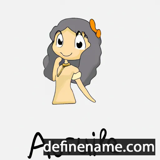 cartoon of the name Aurelije