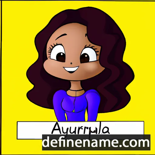 cartoon of the name Aurelyana