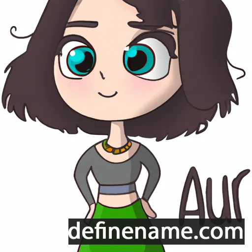 cartoon of the name Auri