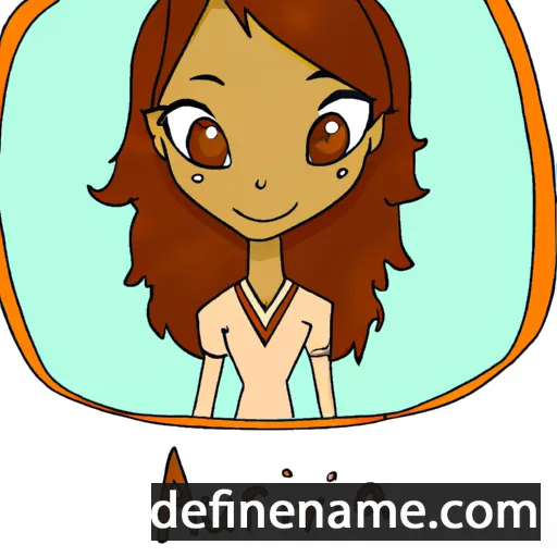 cartoon of the name Auriana