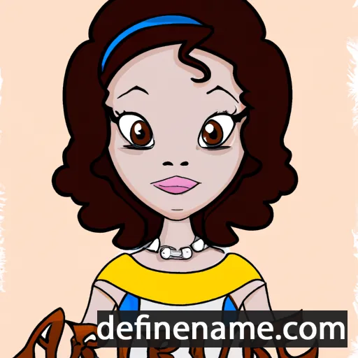 cartoon of the name Auriane