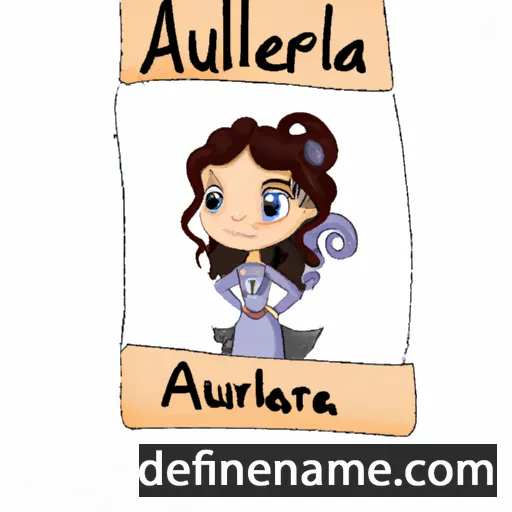 cartoon of the name Auriella