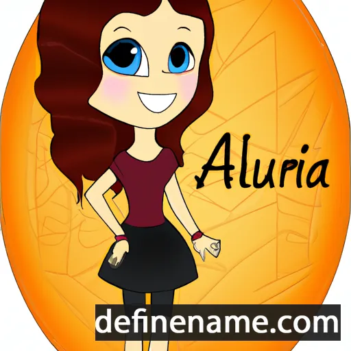 cartoon of the name Aurilia